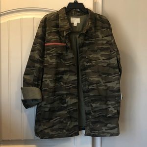 Caslon Camo Print Utility Jacket